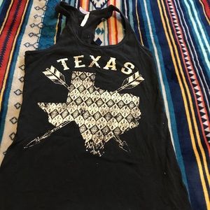 Texas graphic tank top